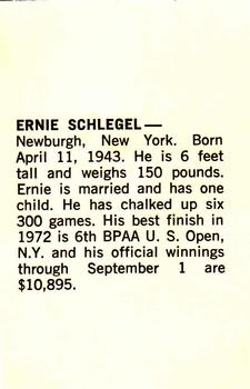 1973 PBA Bowling #NNO Ernie Schlegel Back